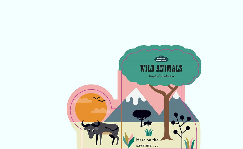 Bookscape: Wild Animals and Giraffe Rattle