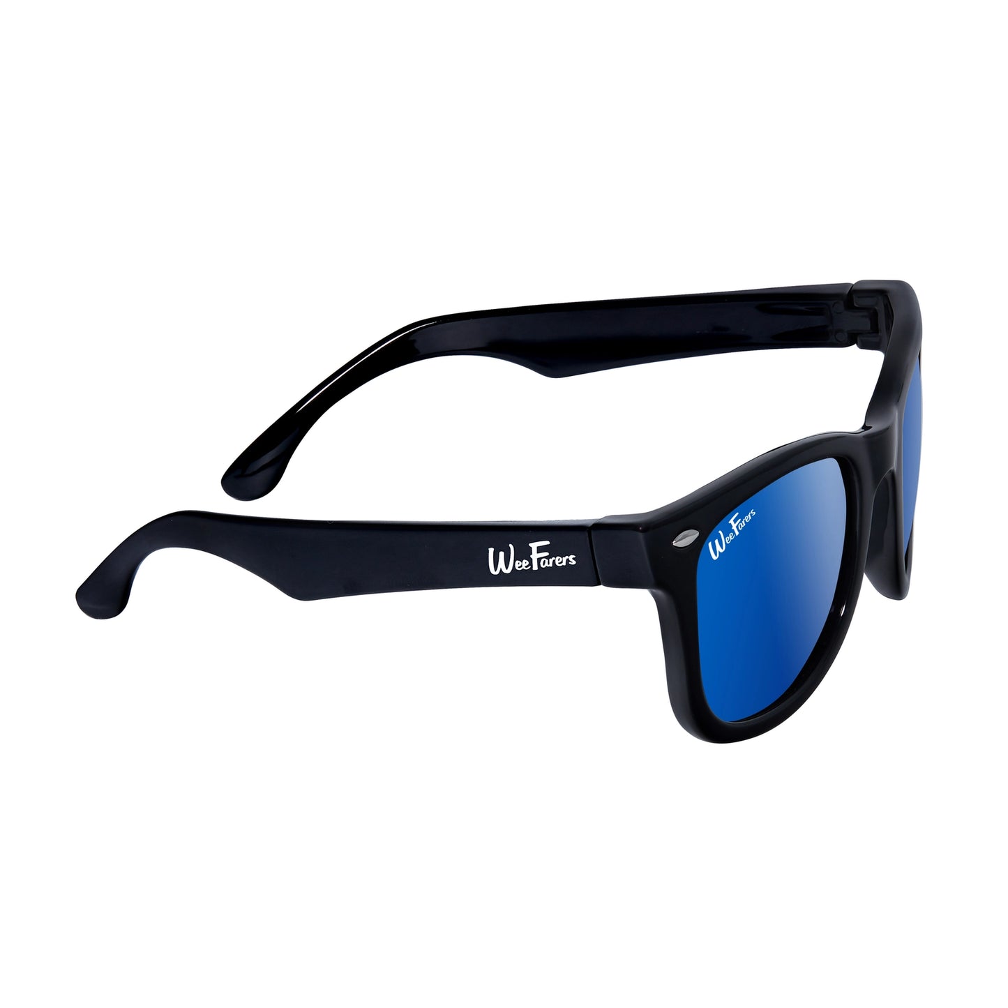 WeeFarers Polarized Sunglasses - Black w/ Ocean Blue