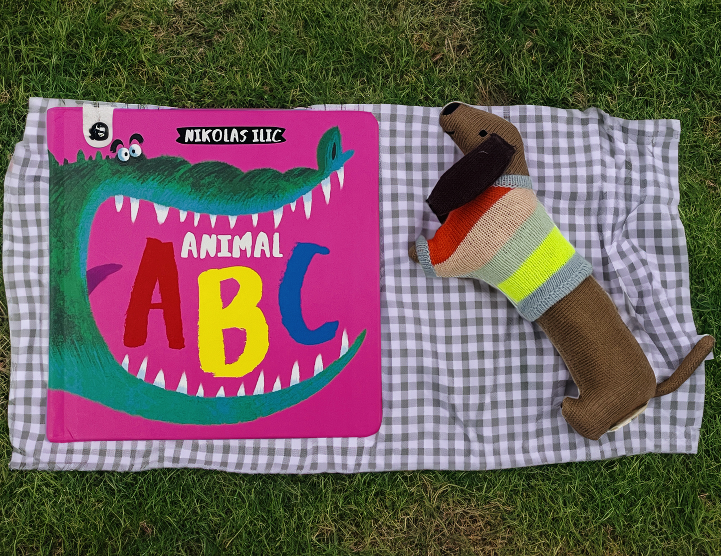 Animal ABC and Meri Meri Sausage Dog Baby Rattle