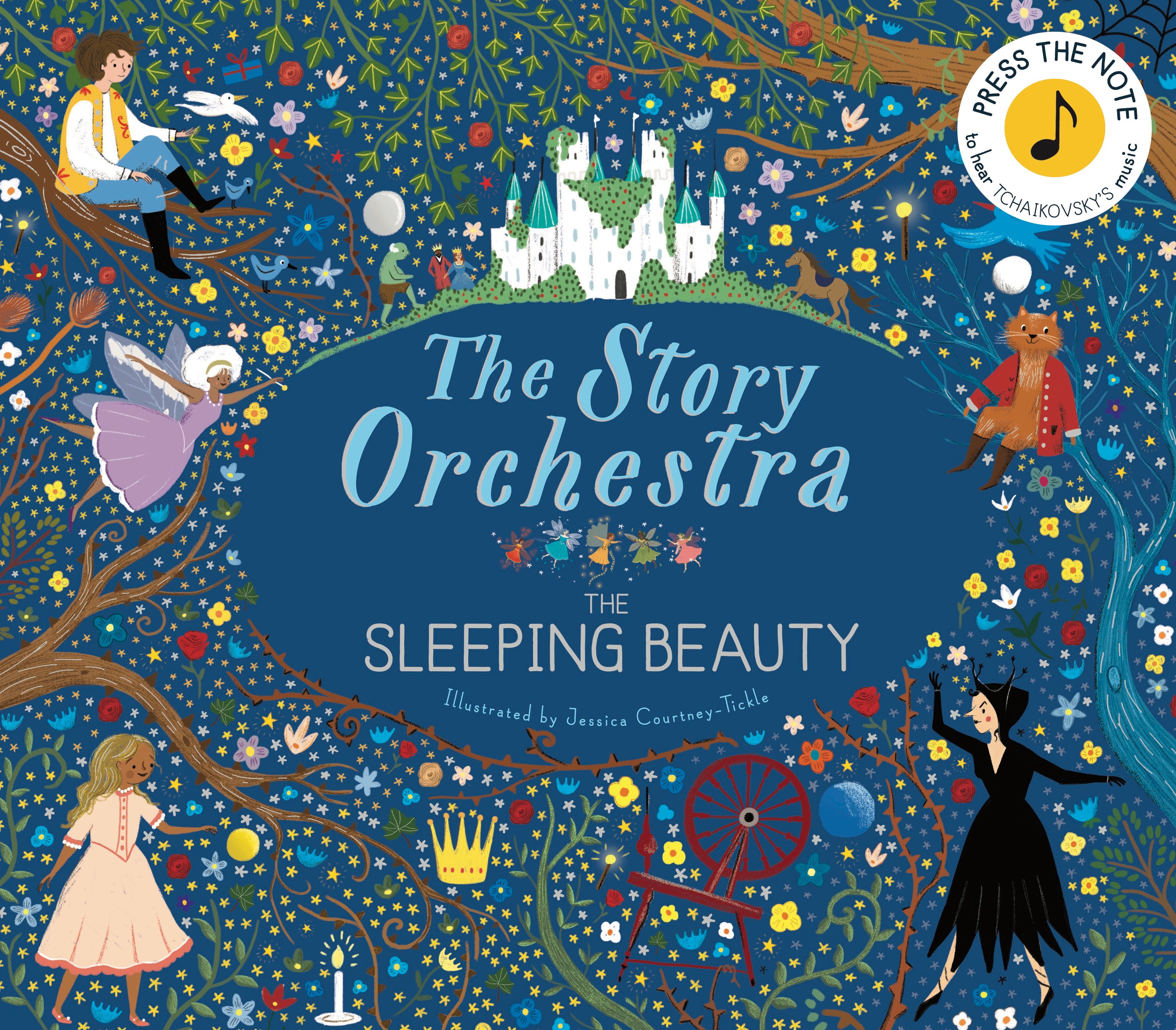 The Story Orchestra: Sleeping Beauty Book, Swan Plush Toy and Music Parade Organic Swaddle