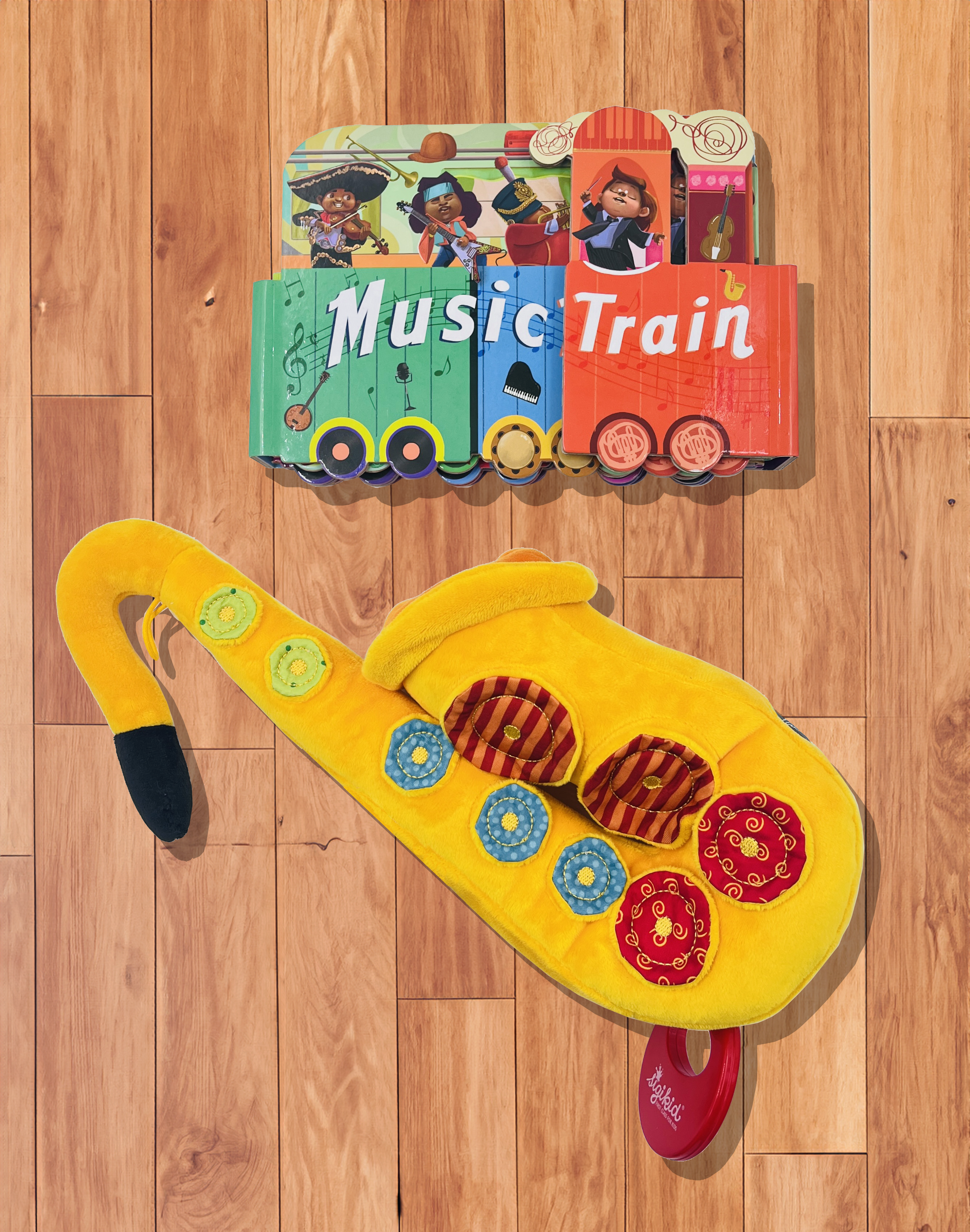 Saxaphone Musical Toy and Music Train Book