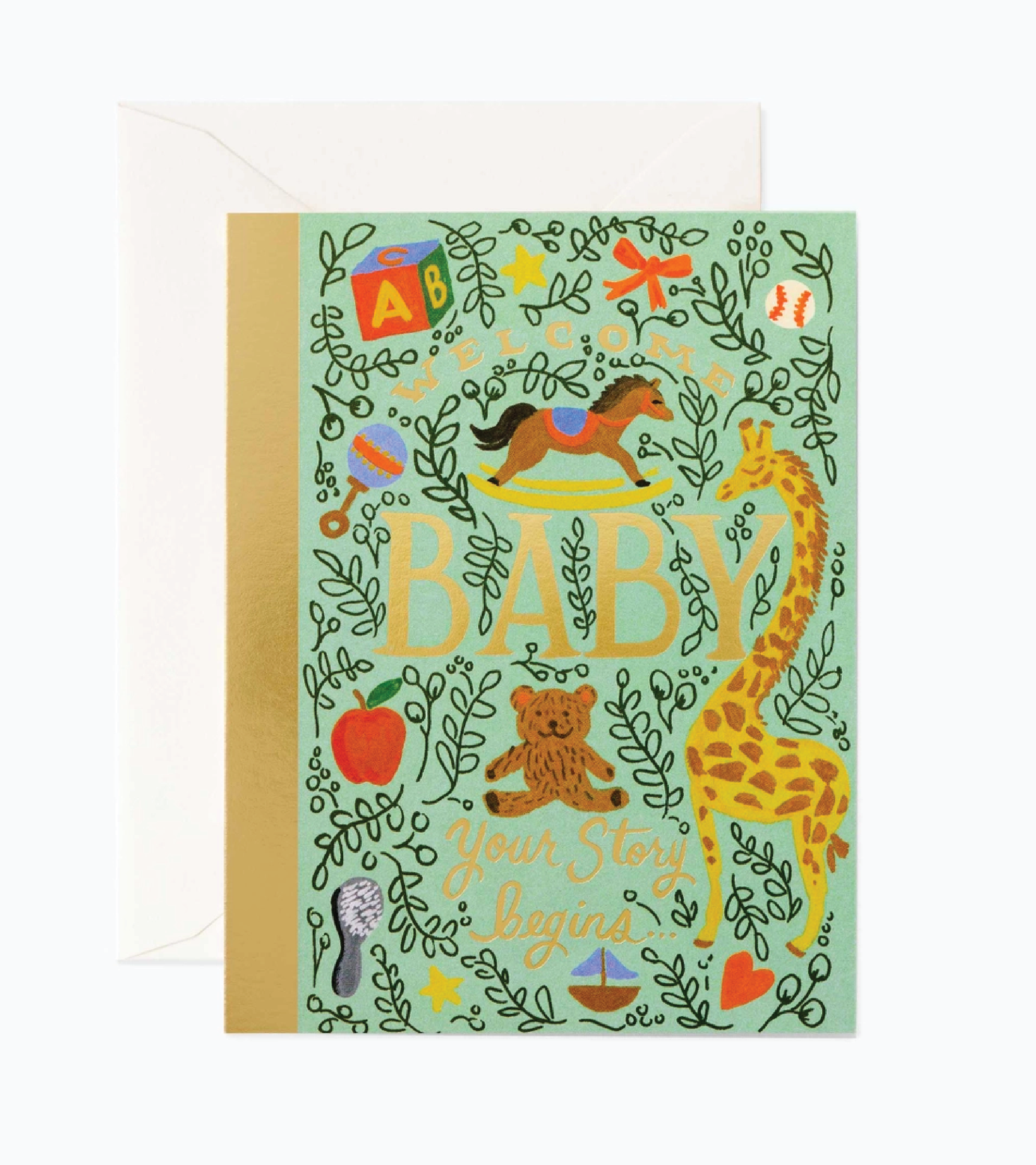 Storybook Baby Greeting Card