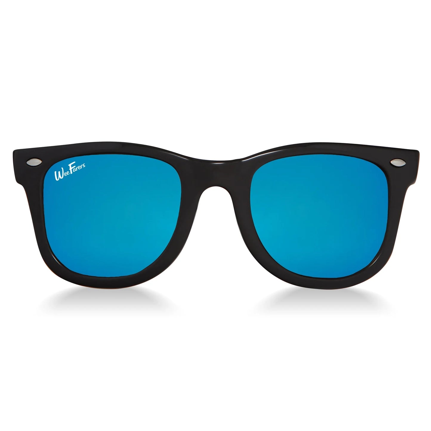 WeeFarers Polarized Sunglasses - Black w/ Ocean Blue