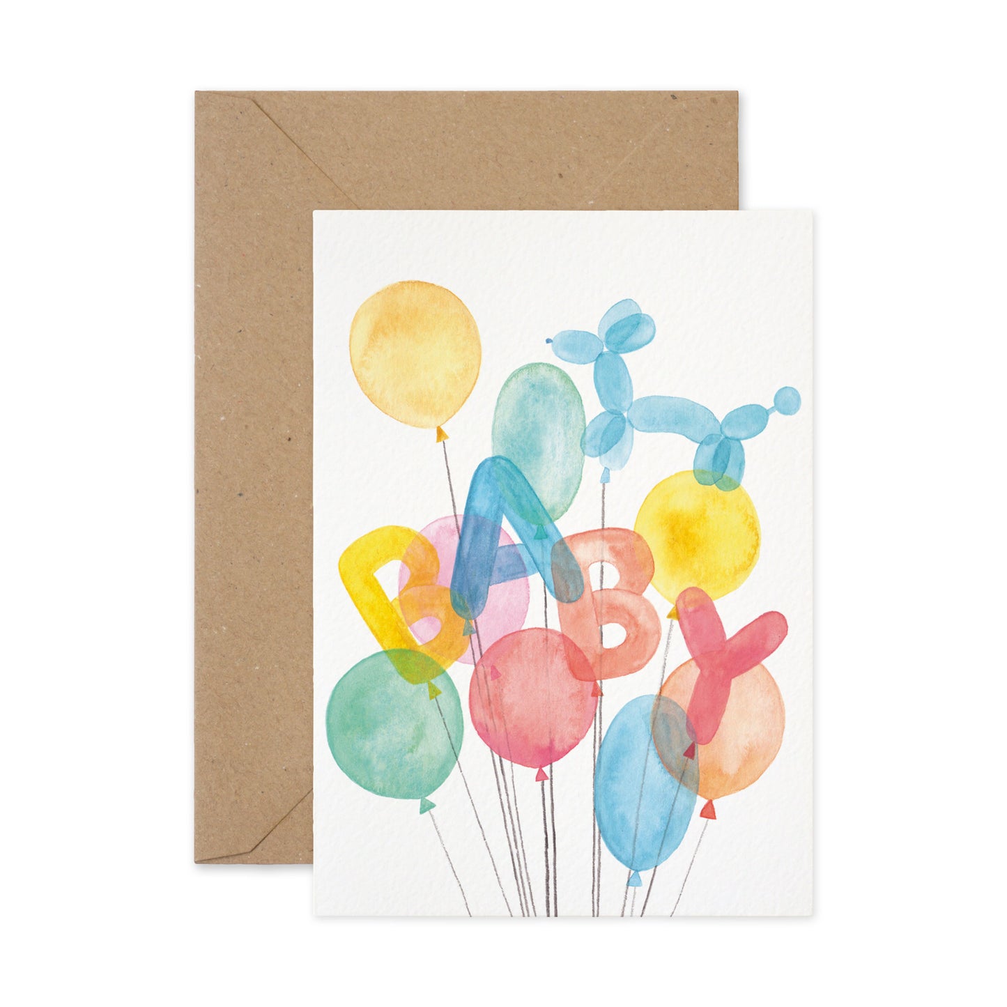 Watercolor Baby Shower Card Bundle 2