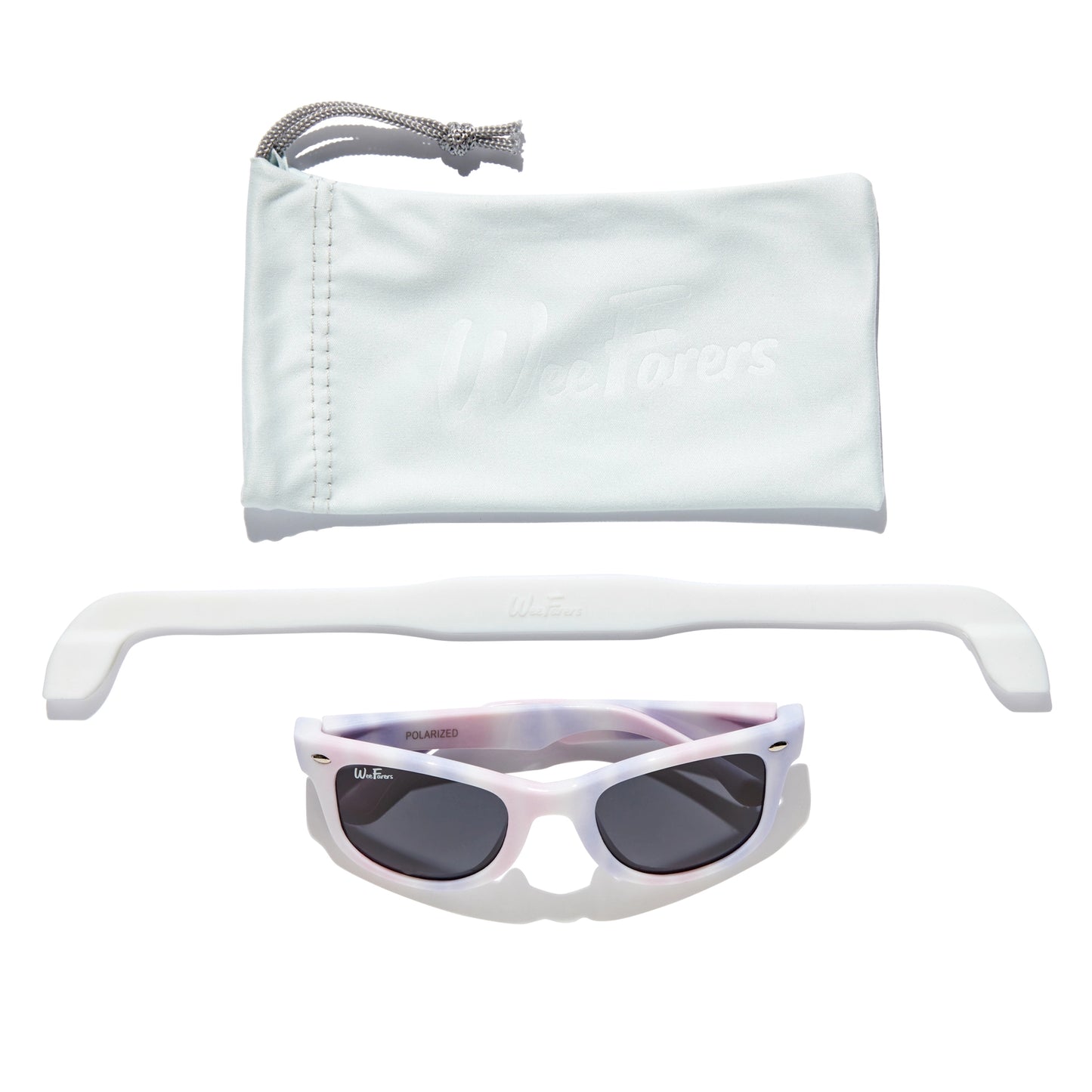 WeeFarers Polarized Sunglasses - Tie Dye Pink-Purple