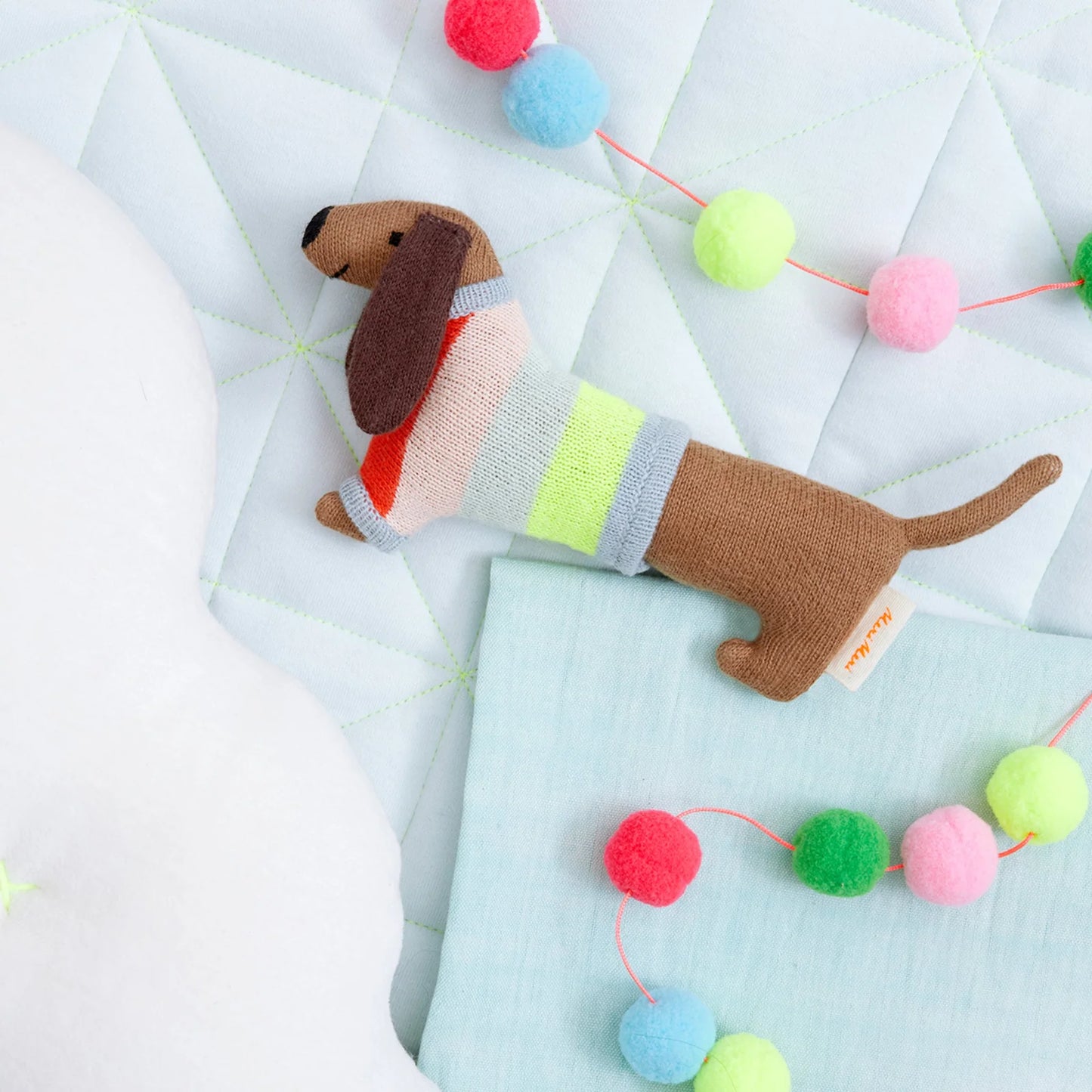 Animal ABC and Meri Meri Sausage Dog Baby Rattle