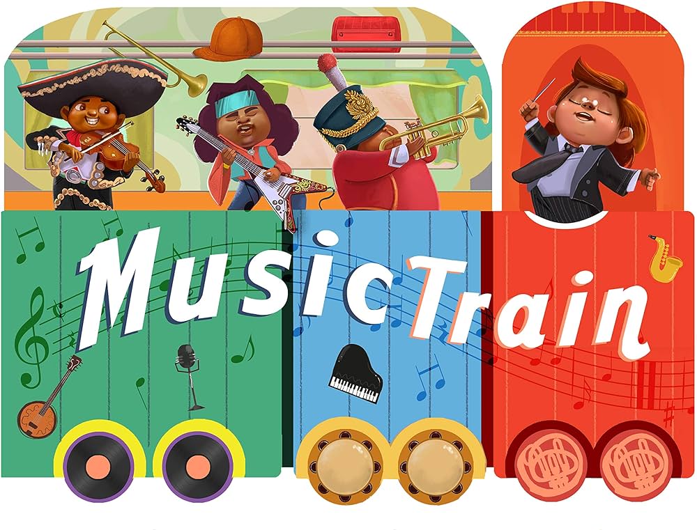 Saxaphone Musical Toy and Music Train Book