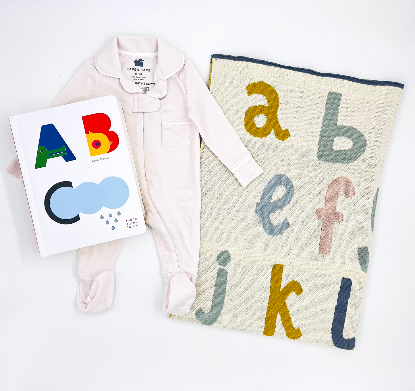 Touch Think Learn: ABC Book, Pink Blush Pajamas, and Alphabet Blanket