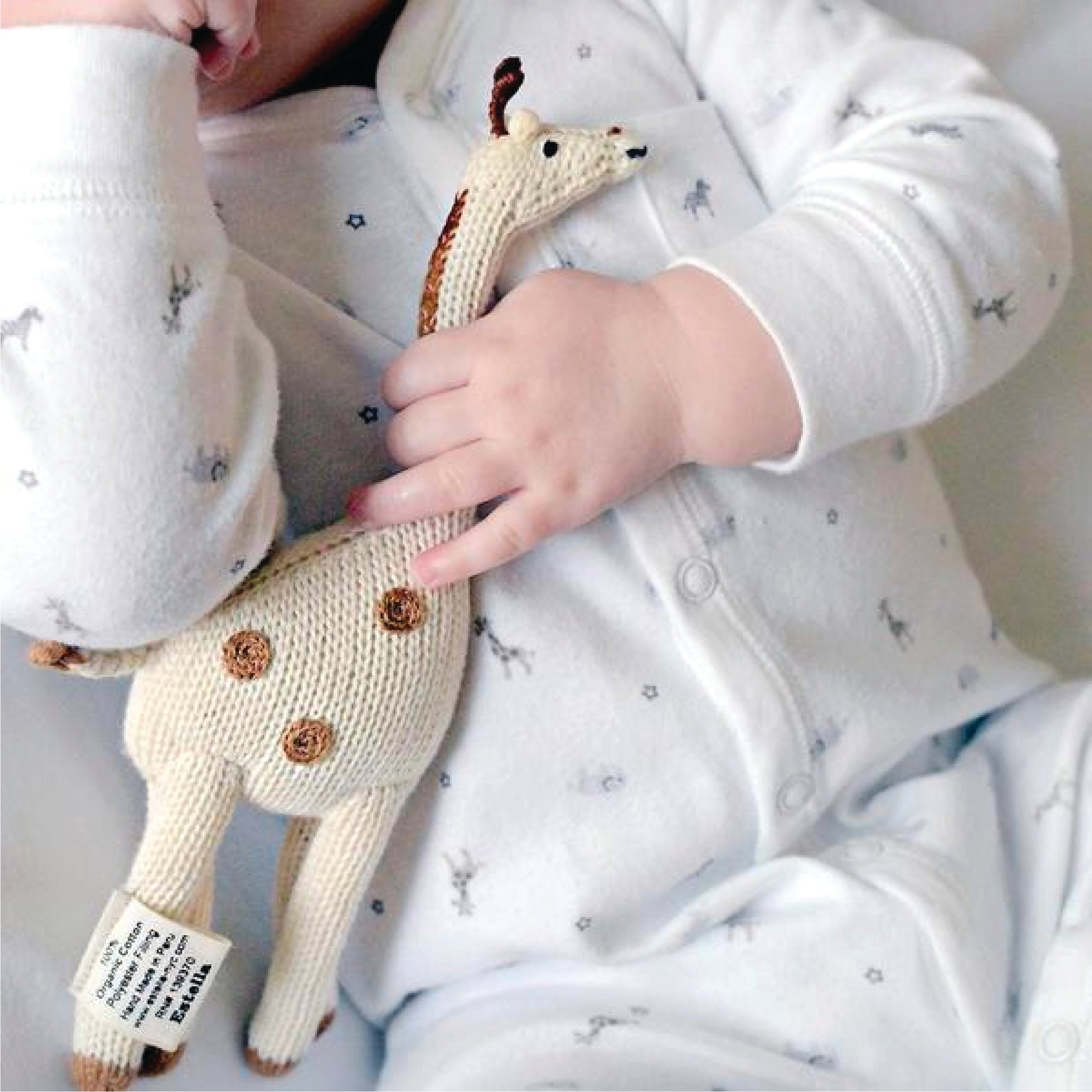 Knitted Giraffe Rattle