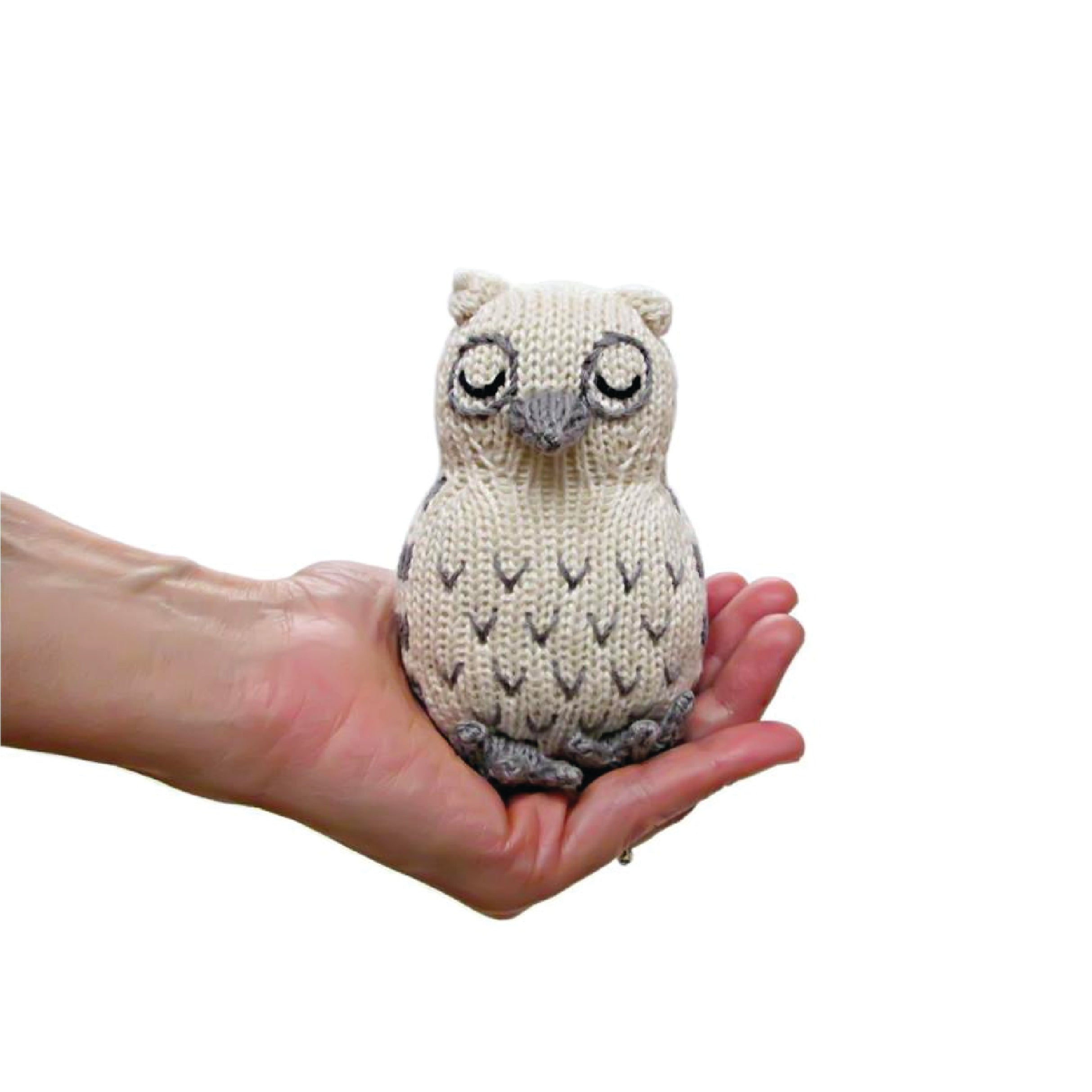 Knitted Owl Rattle