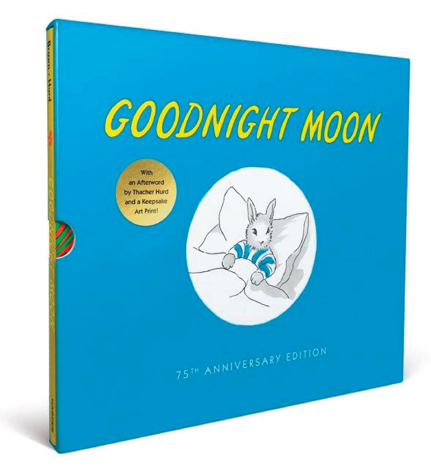 Goodnight Moon, Grey Pajamas and Velvet Moon Cushion Set