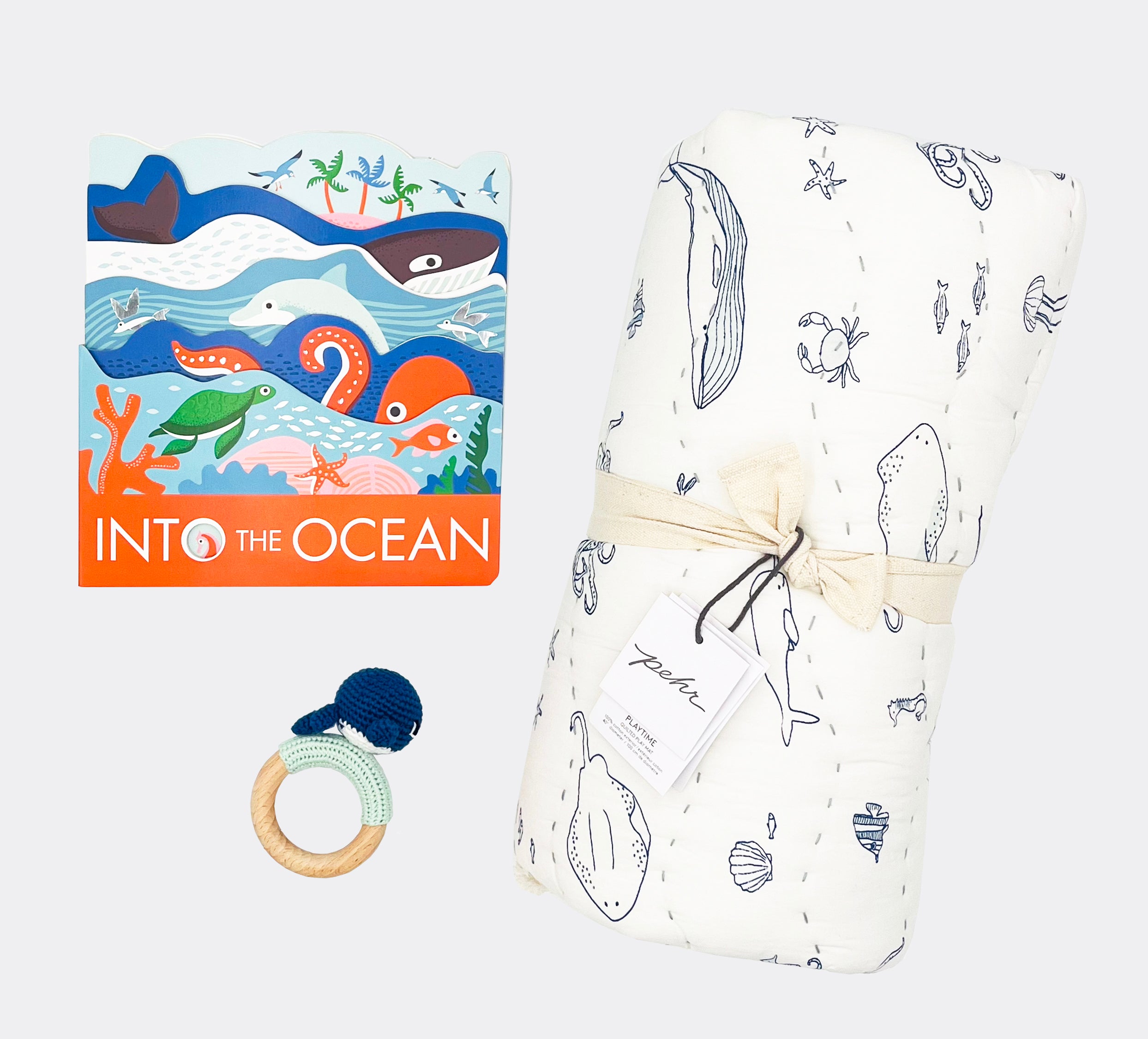 Into the Ocean, Whale Rattle and Life Aquatic Play Mat