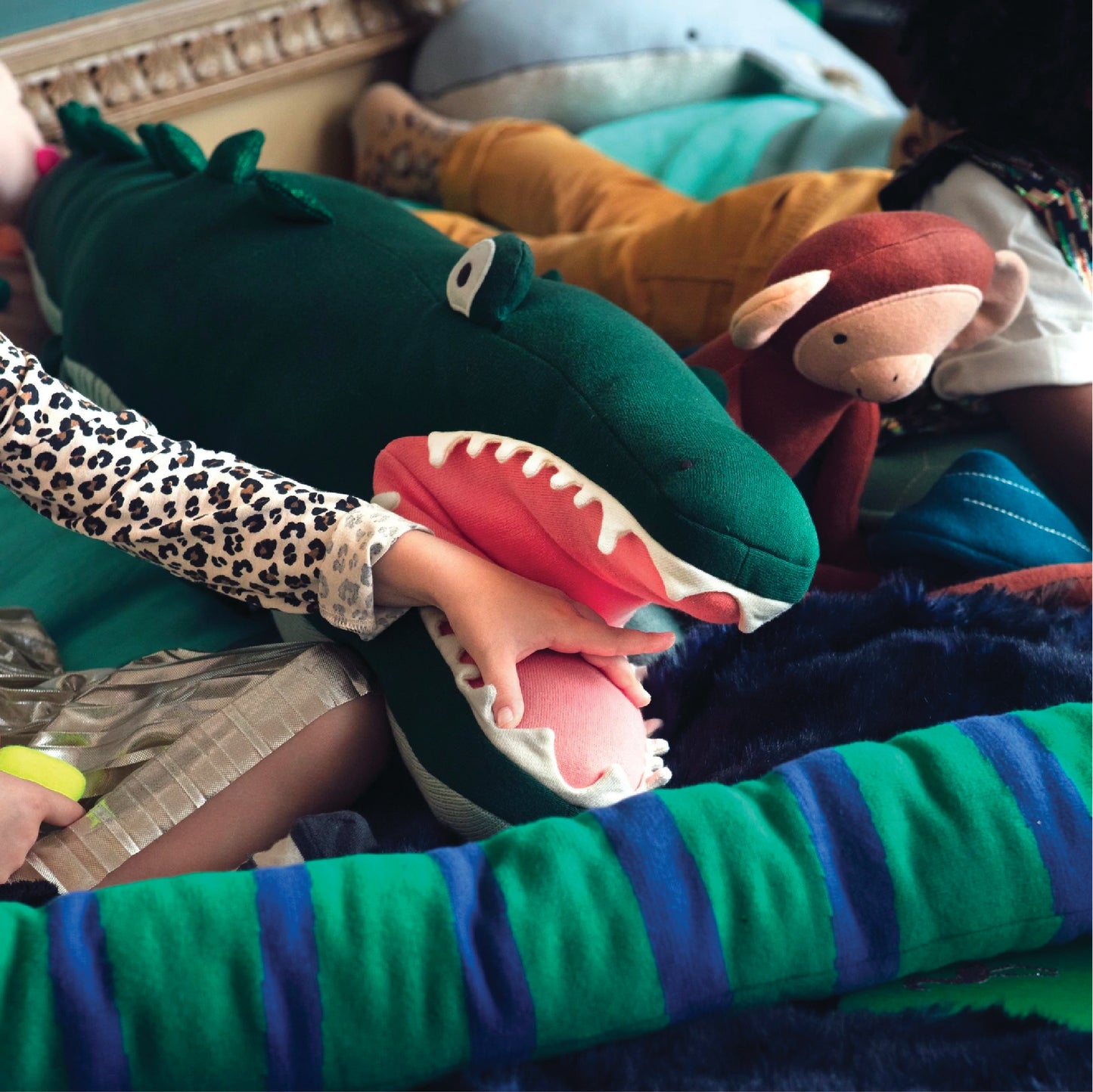 Animal ABC and Large Crocodile Stuffed Animal Set