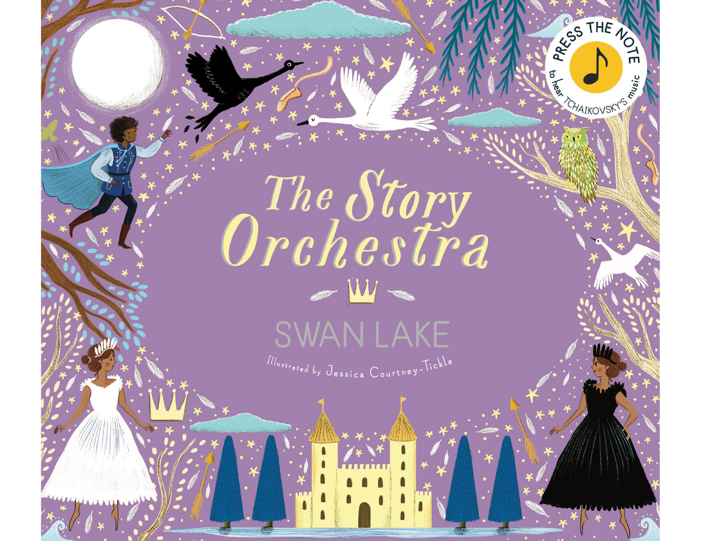 The Story Orchestra: Swan Lake Book, Knitted Crown and Charly Duck Stuffed Animal