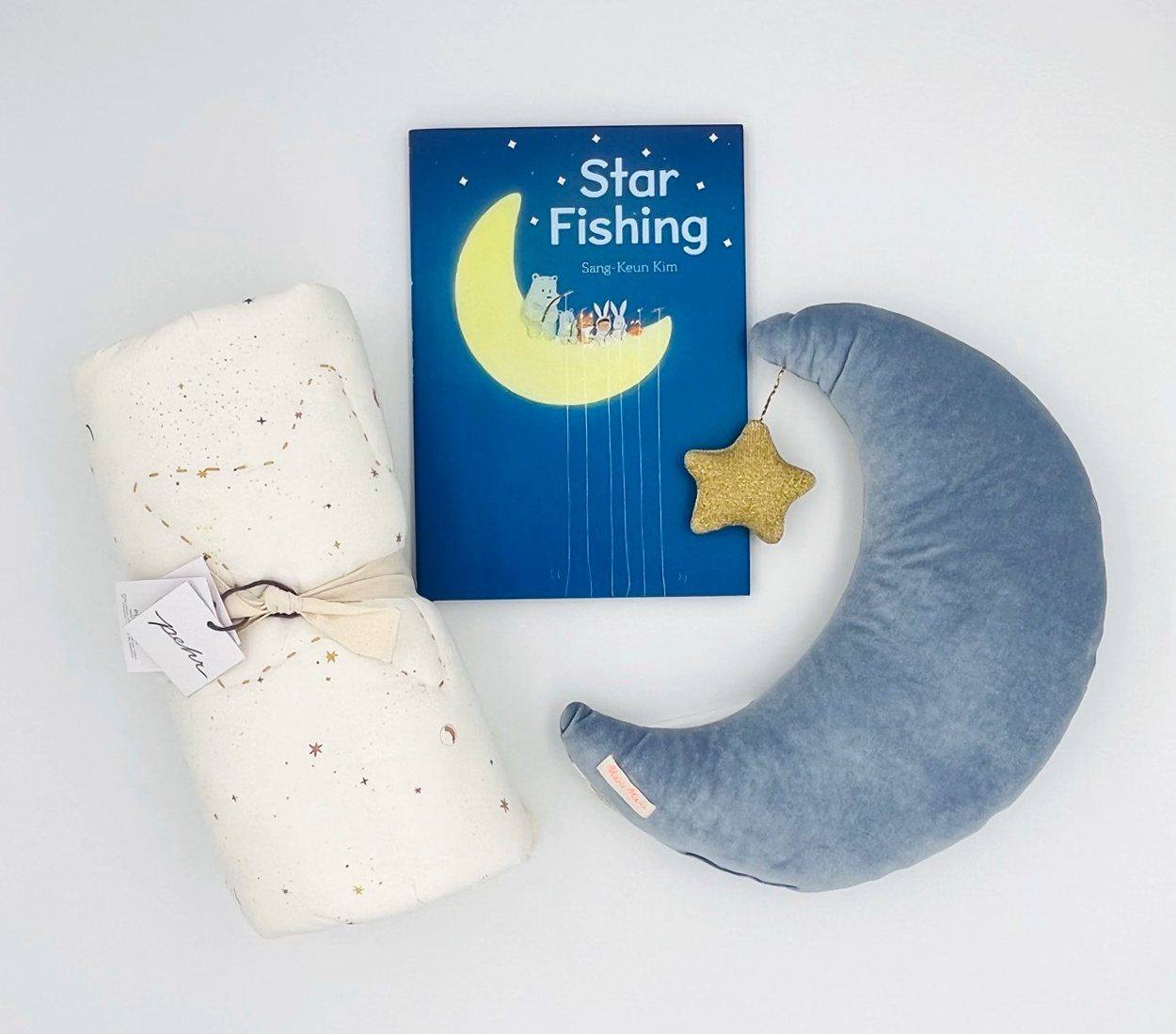 Star Fishing, Celestial Play Mat and Velvet Moon Cushion