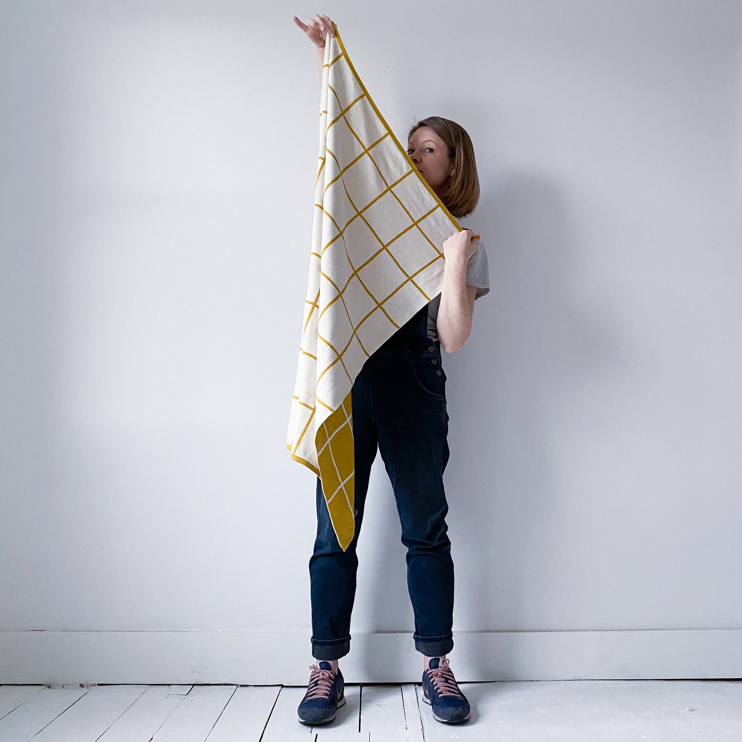 Grid Baby Blanket: Yellow