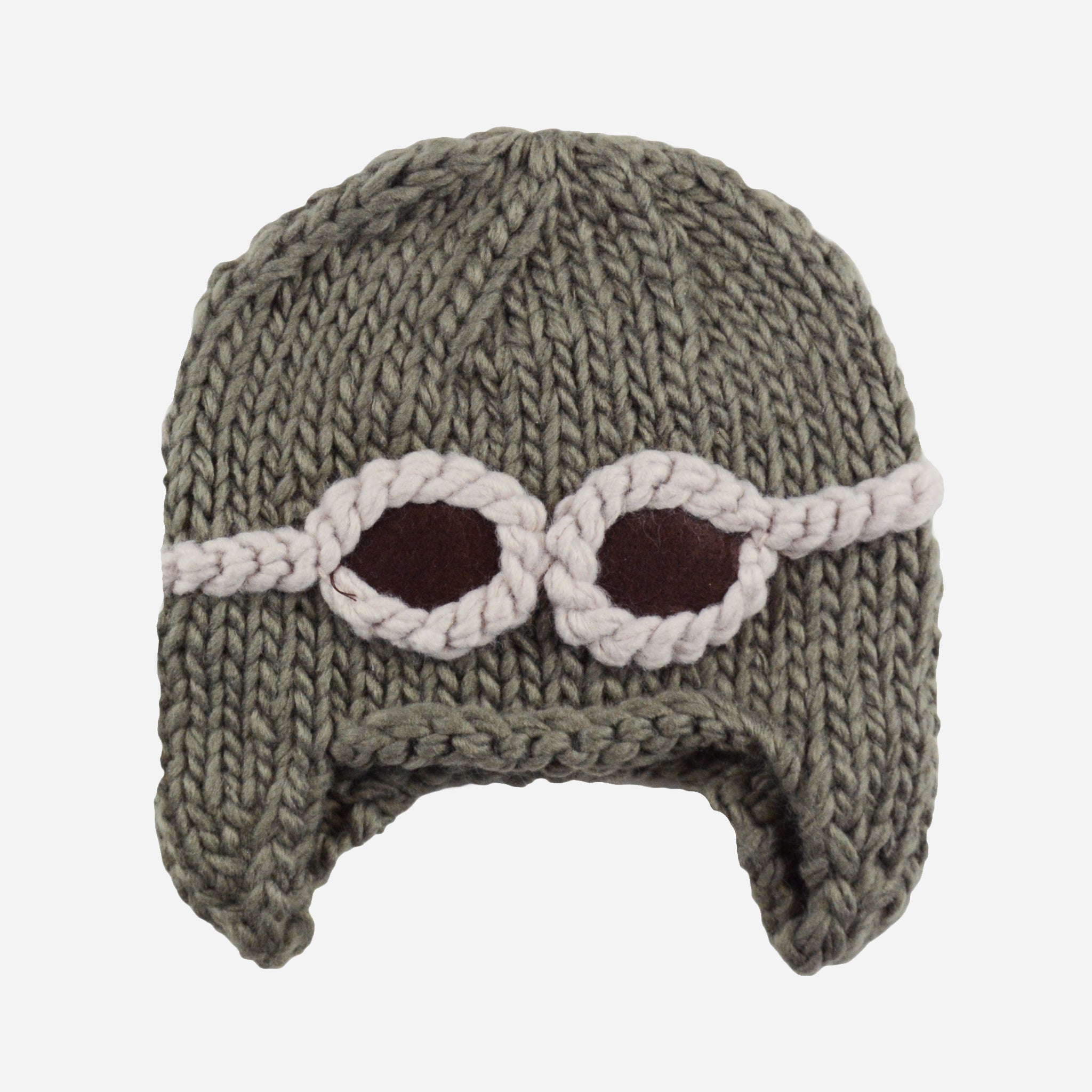 Wilbur Aviator with Goggles Knit Hat